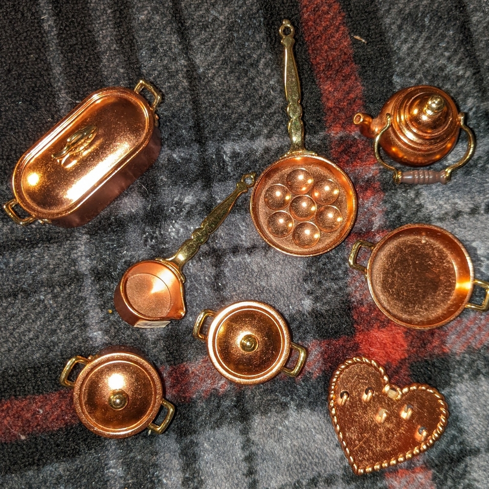 Miniature Copper Kitchen Set Bodo Henning